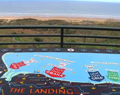 Omaha beach - orientation map