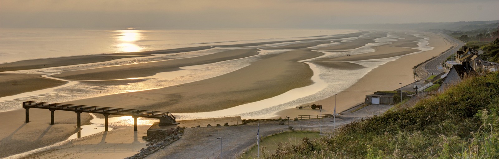 Sunset on Omaha beach